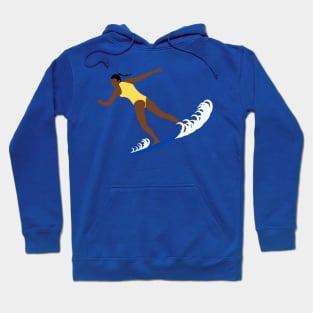 Surfing Brunette Hoodie